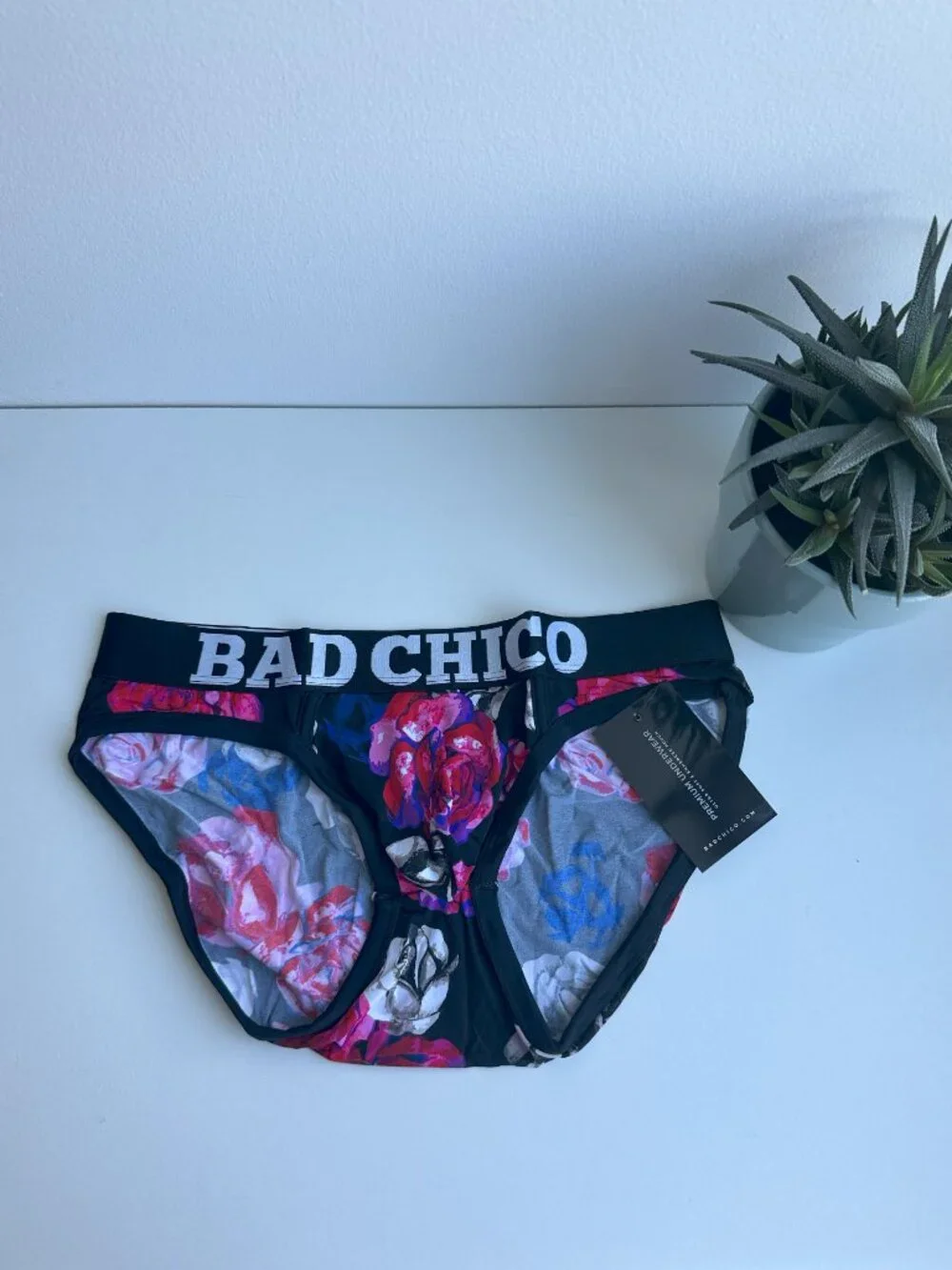 BAD CHICO - Roses Are Forever Brief - Multi (Size L)